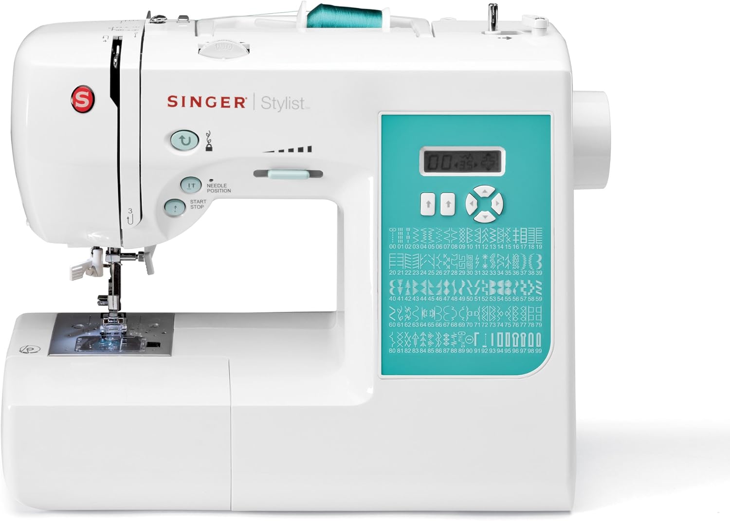 Computerized Free-Arm Sewing Machine with Instructional DVD E485806