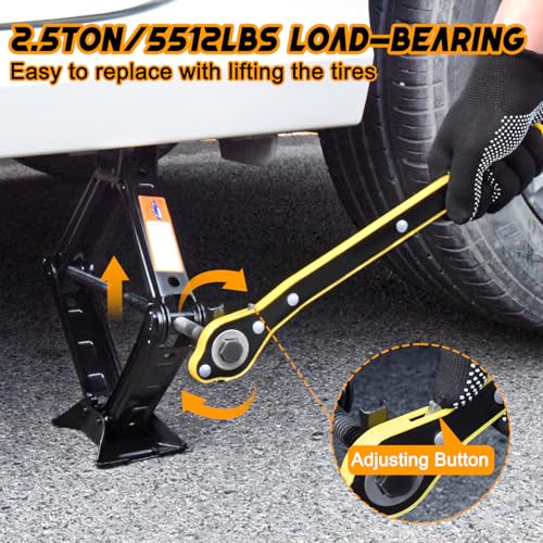 Car Jack Kit 2 Ton with Lug Wrench Tire Changing Tool for Car SUV E194