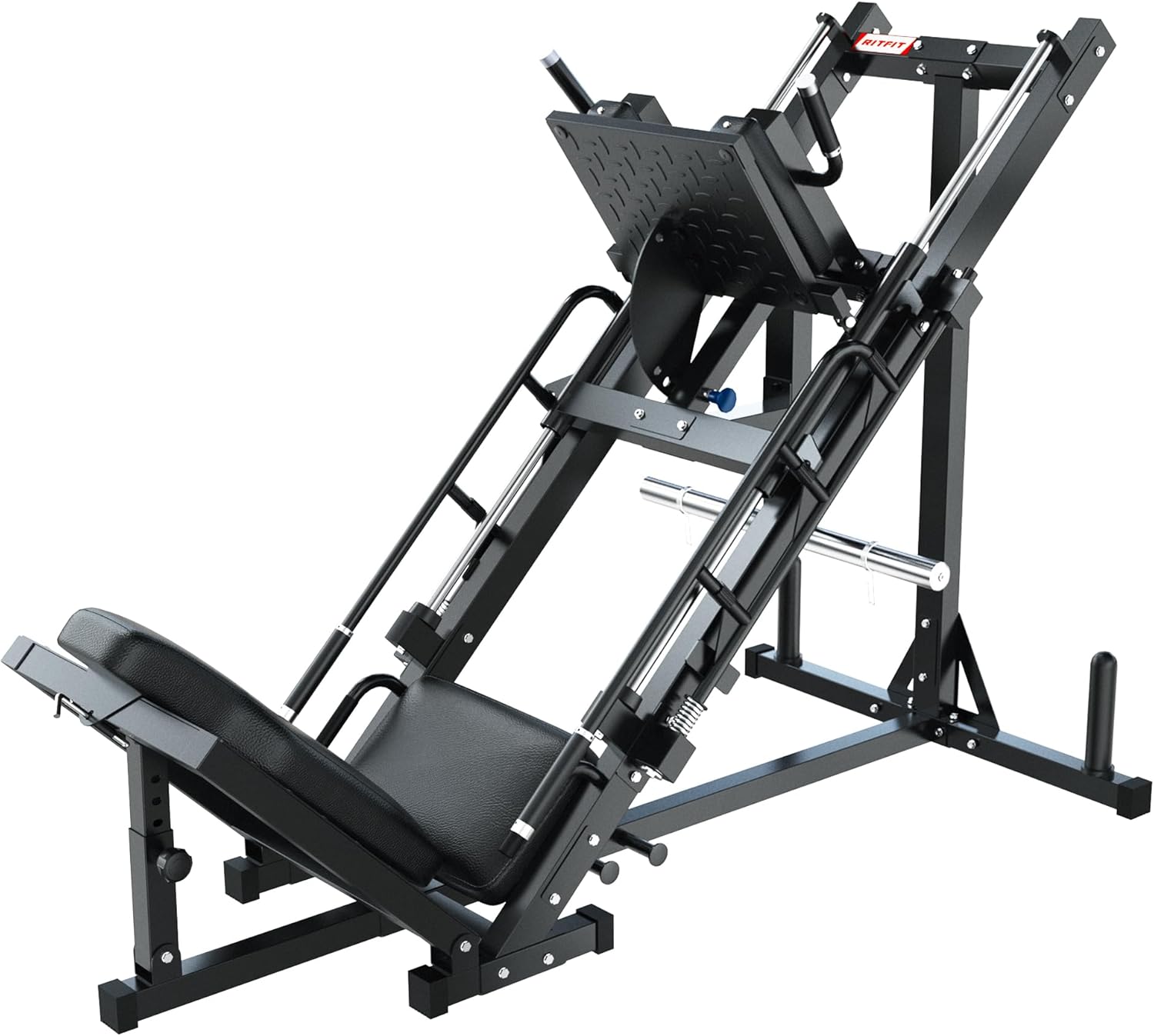 Leg Press Hack Squat Machine for Home Gym, Adjustable Lower Body Workout Equipment Z33083