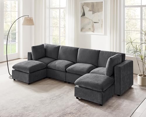 Modular Sectional Sofa with Ottoman for Small Apartments G42700