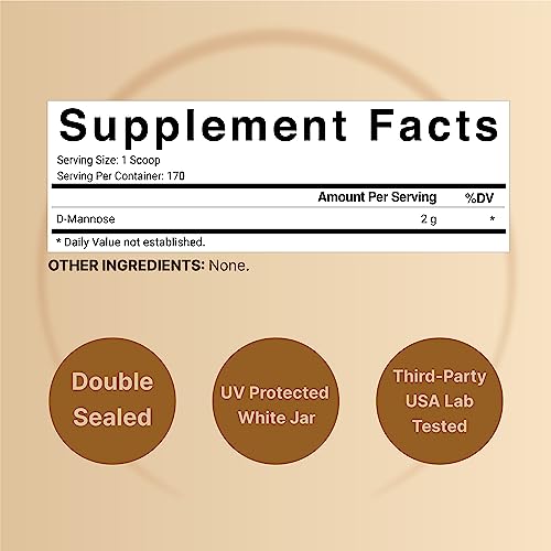 D-Mannose 500mg Capsules with Cranberry Extract, Urinary Tract Support R454756