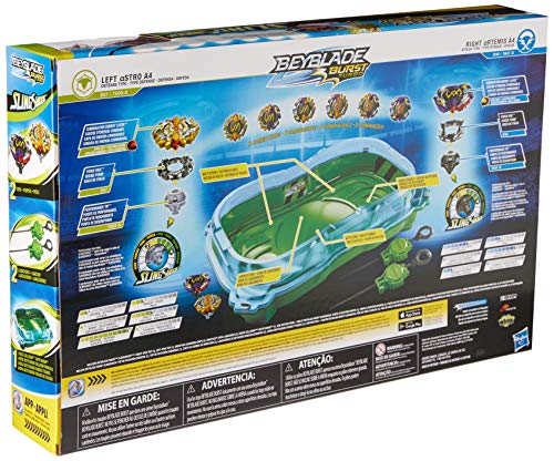 Beyblade Burst Turbo Slingshock Battle Set with Beystadium, Tops & Launchers J689