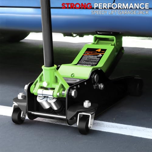 Floor Jack 3 Ton Capacity, Low Profile Heavy Duty Hydraulic Car Jack, Lifting Range 3"-20" O821