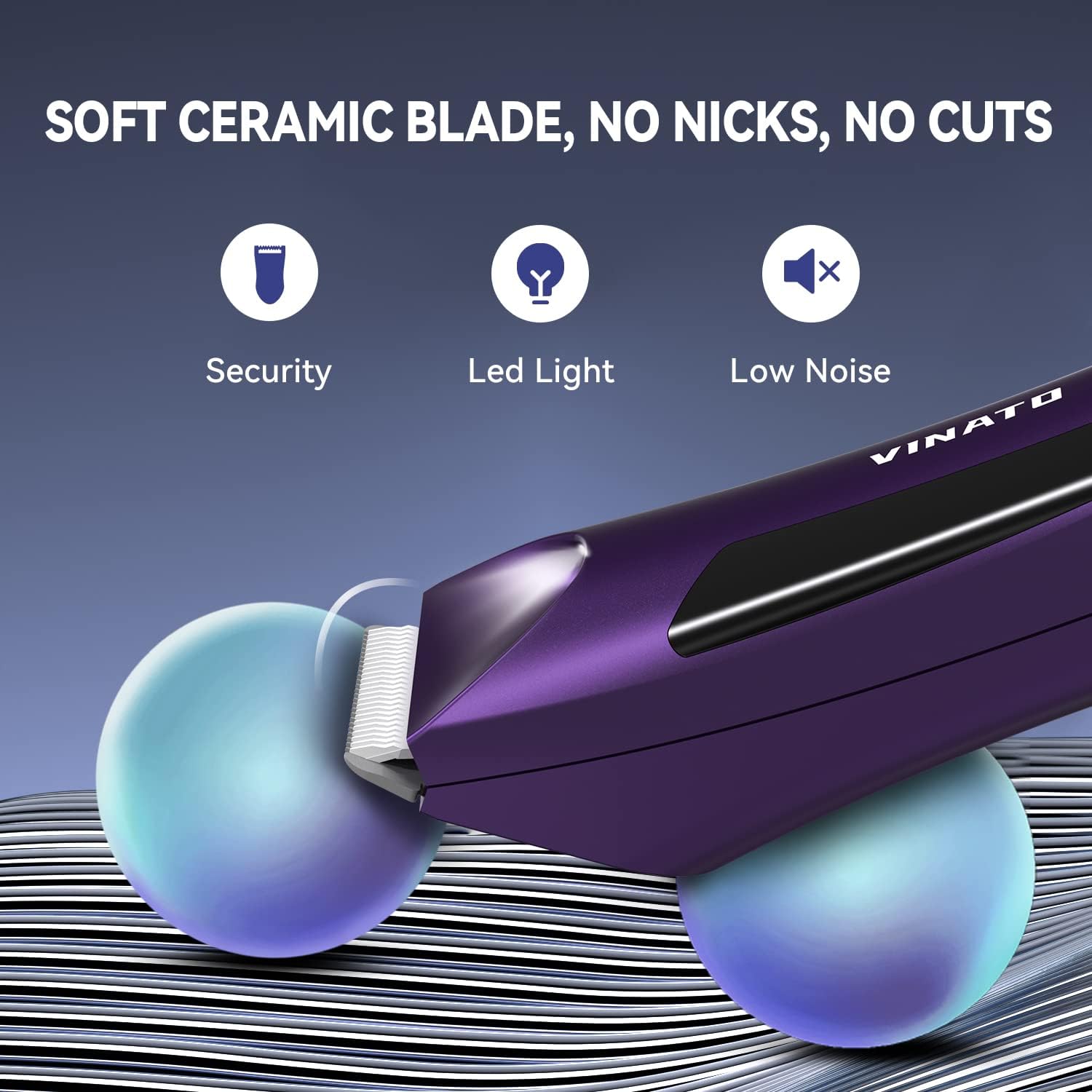 Waterproof Electric Body Hair Trimmer for Men with USB Charging N59249