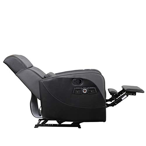 Recliner Gaming Chair with Bluetooth Audio, Headrest Speakers, Footrest and Cupholder M149
