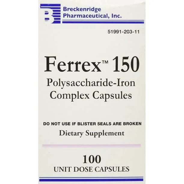 Polysaccharide Iron Complex Capsules 100 Count O350200
