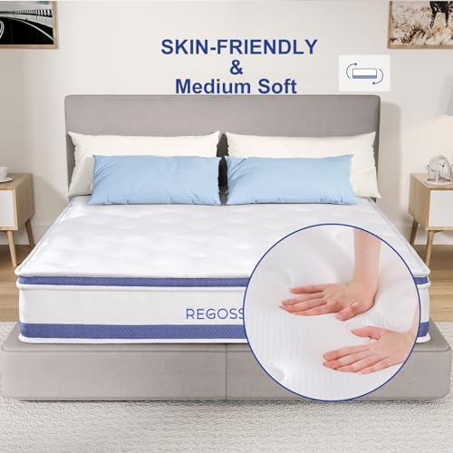 10 Inch Twin Hybrid Mattress with Memory Foam and Pocket Springs K43900