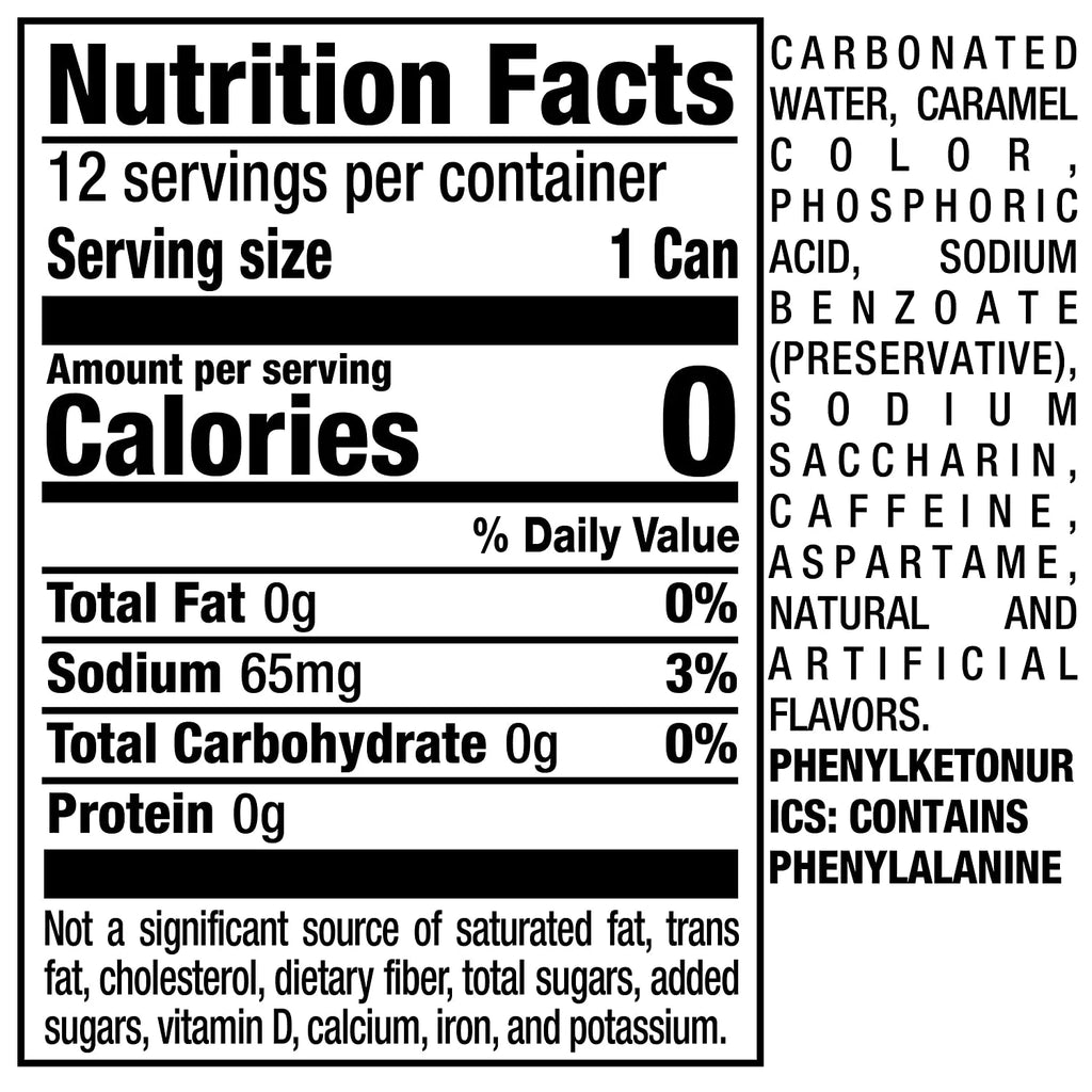 Diet Soda 12oz Cans (Pack of 18) D45969