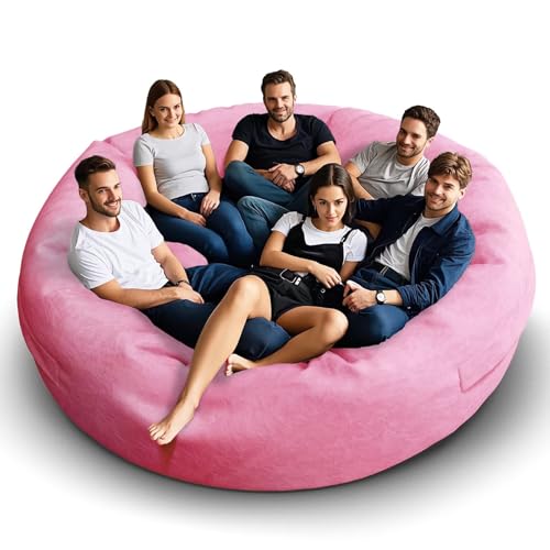 Bean Bag Chair for Adults 3FT, Soft Removable Cover, Light Gray X3039