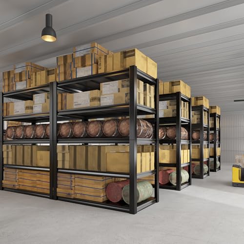 48" W Garage Shelving, Heavy Duty Adjustable Metal Storage Shelves N492