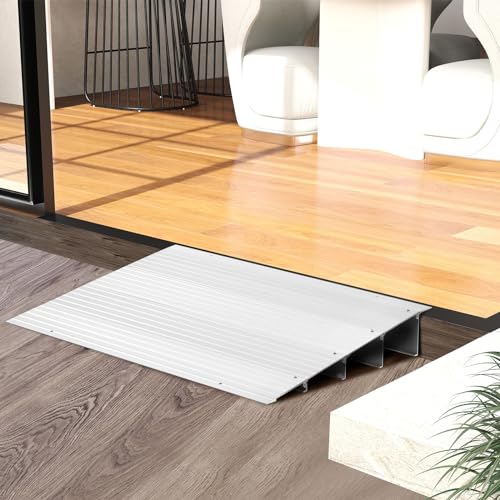 Door Threshold Ramp with Non-Slip Surface, 3 Inch Rise for Wheelchairs and Scooters Q959