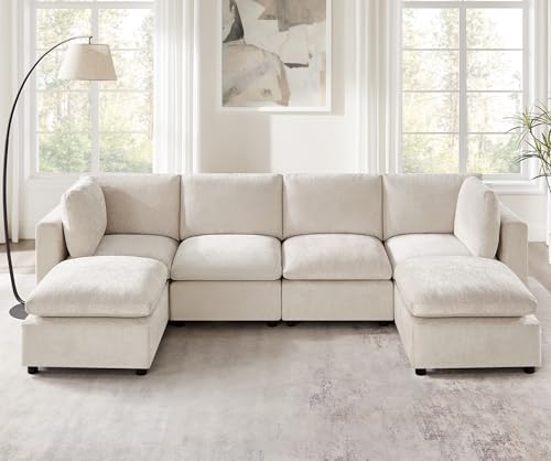 Modular Sectional Sofa with Ottoman for Small Apartments G42700
