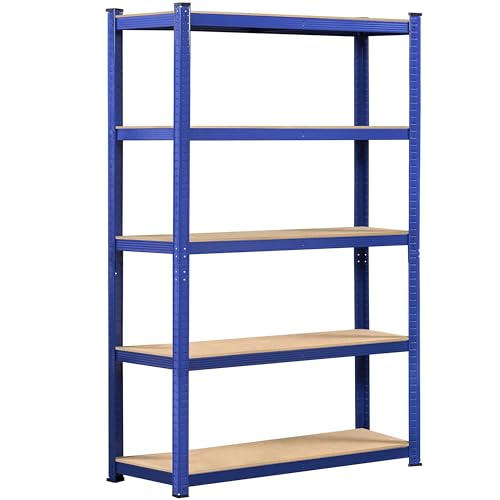 5-Tier Adjustable Metal Shelving Unit for Garage, Pantry, and Warehouse M7734