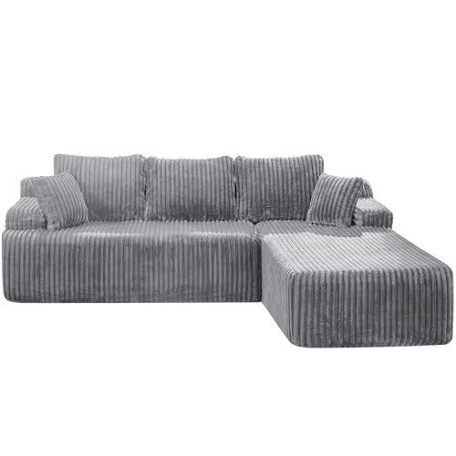 Modular L-Shape Sectional Sofa with Oversized Chaise A47792