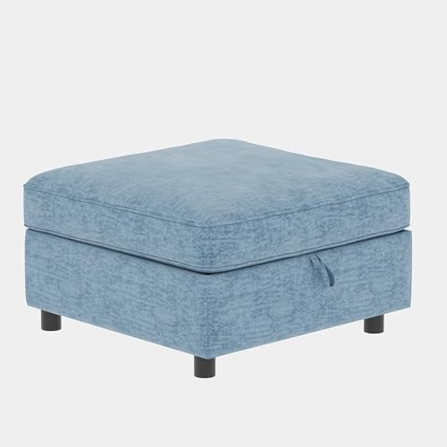 Modular Storage Sectional Sofa with Movable Ottomans, U-Shaped Chenille U839651