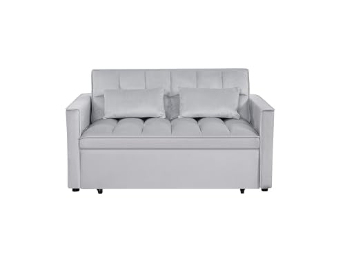 Convertible Sleeper Sofa Bed with Pull-Out Bed and Adjustable Backrest V521