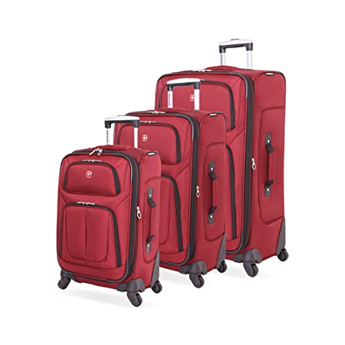 SwissGear Sion Softside Expandable Luggage, Teal, Carry-On 21-Inch