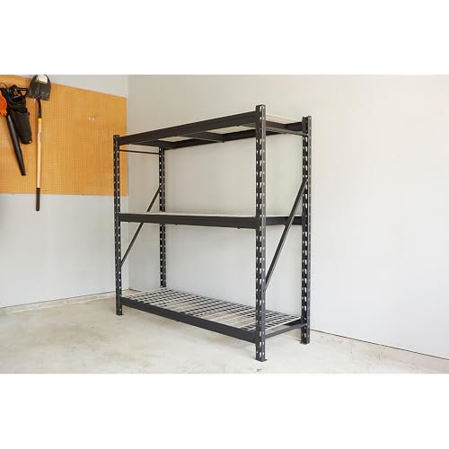 4-Tier Industrial Steel Shelving Unit, 8000-Pound Capacity, Garage Storage Rack O7523