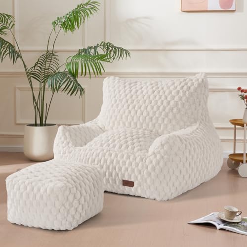 Giant Bean Bag Chair for Adults with Foot Rest Z4047