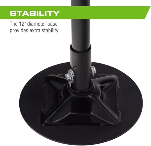 Underhoist Support Stand, Adjustable Height, Heavy-Duty Steel Base O748713