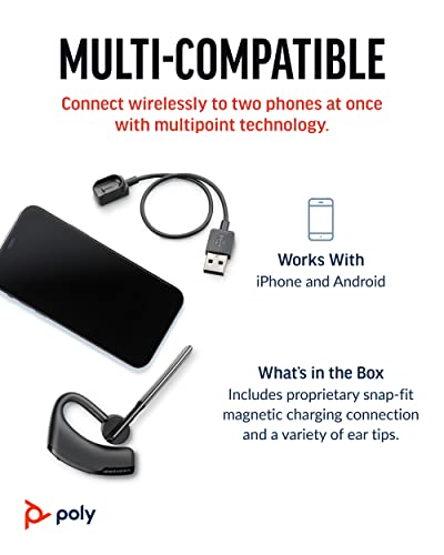 Wireless Headset with Noise-Canceling Mic and Voice Controls A7368