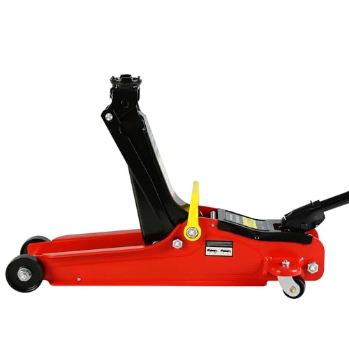 Heavy Duty Hydraulic Floor Jack, Low Profile Steel Racing Jack, 2 Ton Capacity, Blue H1350