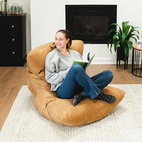 Dorm Bean Bag Chair with Drink Holder and Pocket, 3 feet R2503