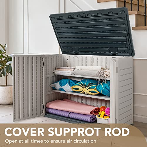 Outdoor Storage Shed 34 Cu Ft Waterproof Patio Tools Box G88135