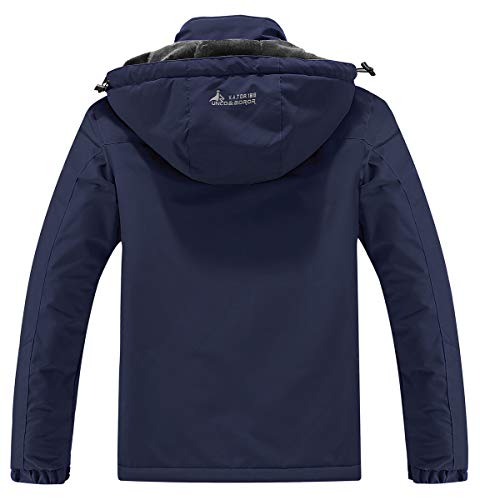 Men's Waterproof Ski Jacket Warm Winter Snow Coat Hooded Q3275