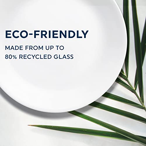 6-Piece 10.25" Dinner Round Plates, Lightweight, Chip and Scratch Resistant, Microwave and Dishwasher Safe H1205
