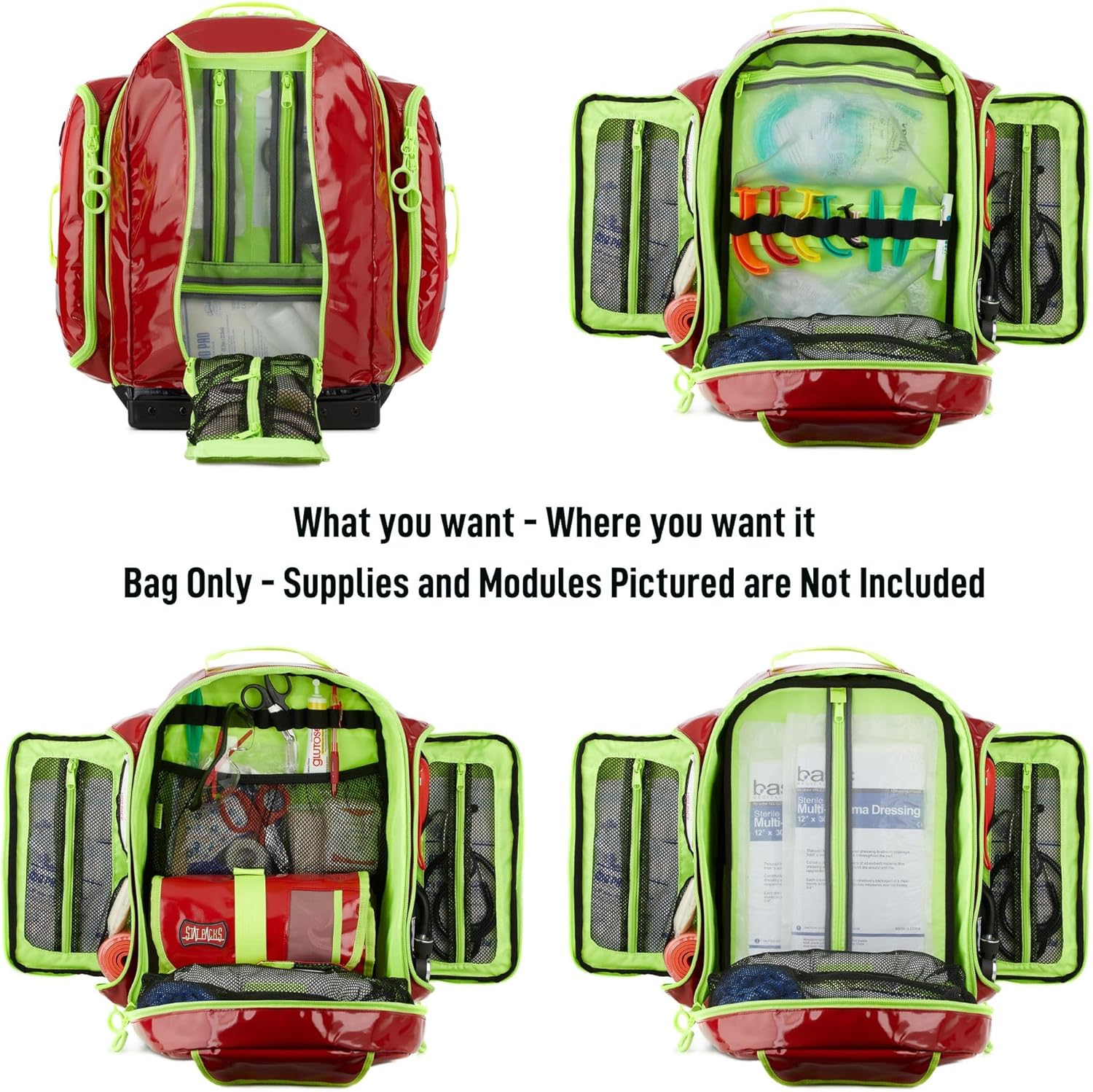 Medic Backpack Jump Bag for EMS, Firefighters, Police, and Trainers D897889