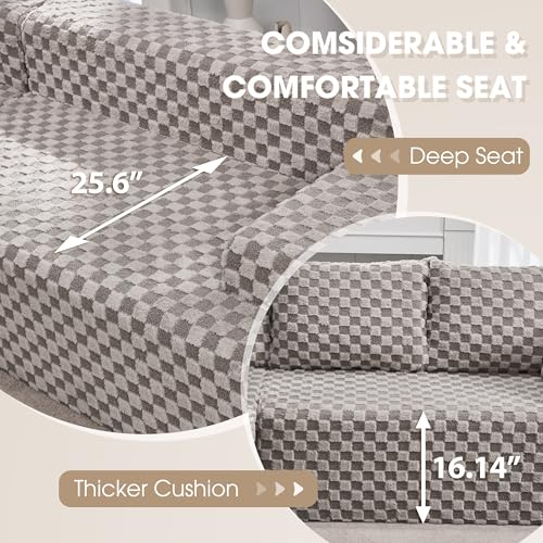 Modular L-Shape Sectional Sofa with Oversized Chaise A47792
