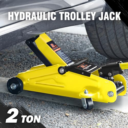 Floor Jack 3 Ton Capacity, Low Profile Heavy Duty Hydraulic Car Jack, Lifting Range 3"-20" O821