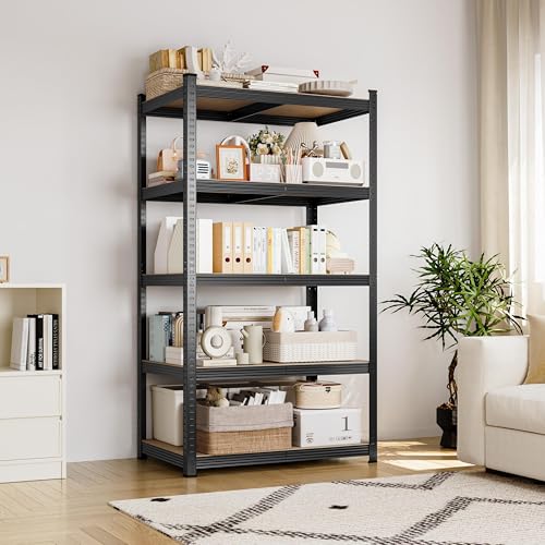 5-Tier Adjustable Metal Shelving Unit for Garage, Pantry, and Warehouse M7734