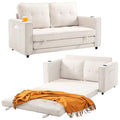 Sleeper Sofa Bed Convertible Futon for Small Spaces, Dark Blue F79197