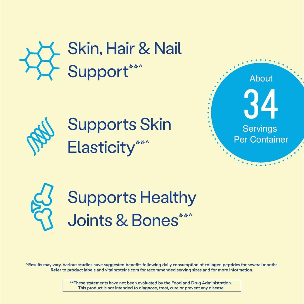 Collagen Peptides Powder, Lemon, 26.5 oz D74526