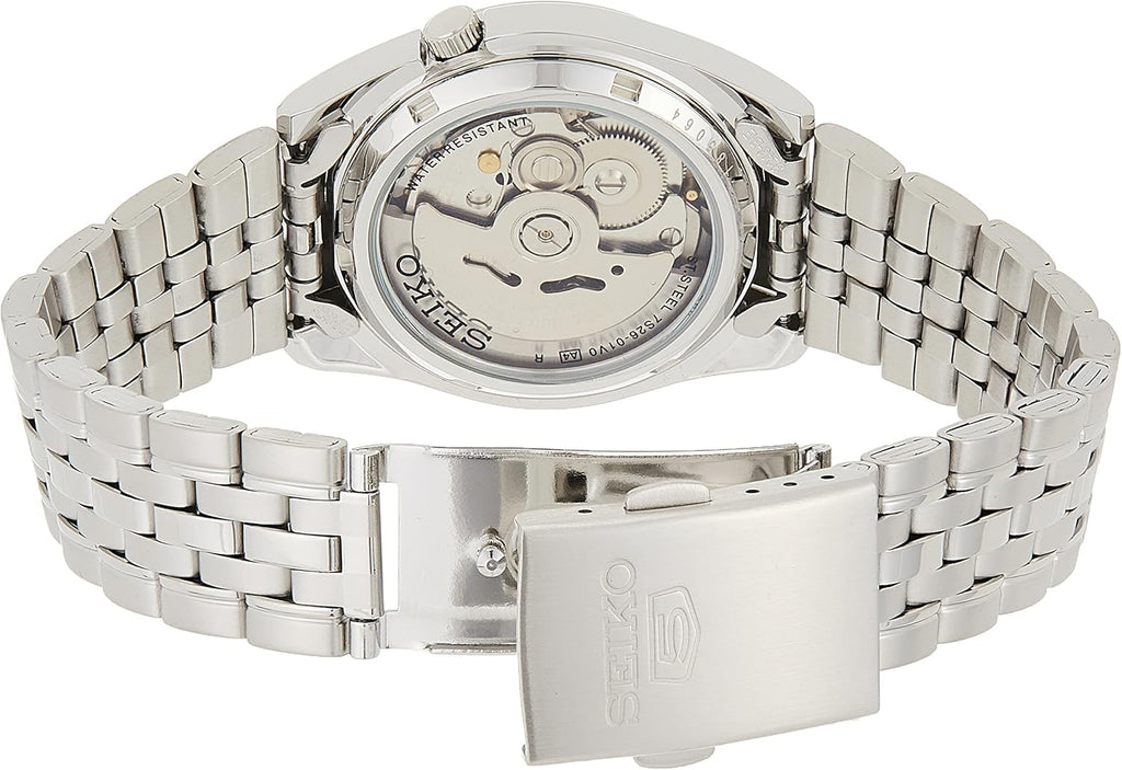 Men's Automatic Watch with Black Dial and Day-Date Calendar W1123