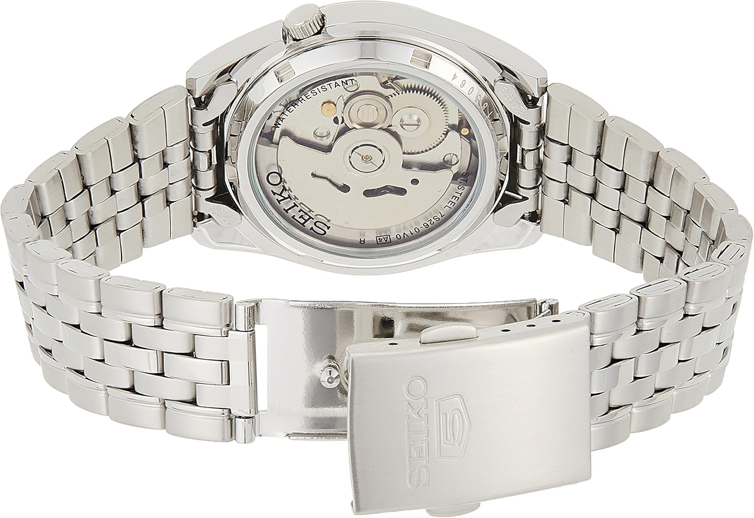 Men's Automatic Watch with Black Dial and Day-Date Calendar W1123