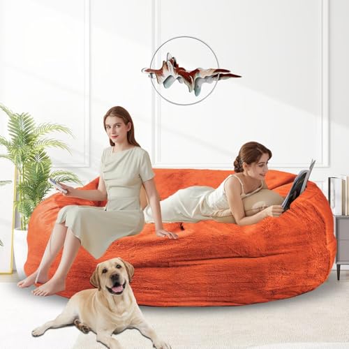 Bean Bag Chair for Adults 3FT, Soft Removable Cover, Light Gray X3039
