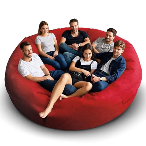 Bean Bag Chair for Adults 3FT, Soft Removable Cover, Light Gray X3039