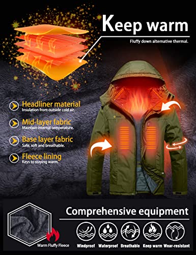 Men's Mountain Waterproof Ski Snow Jacket I350753
