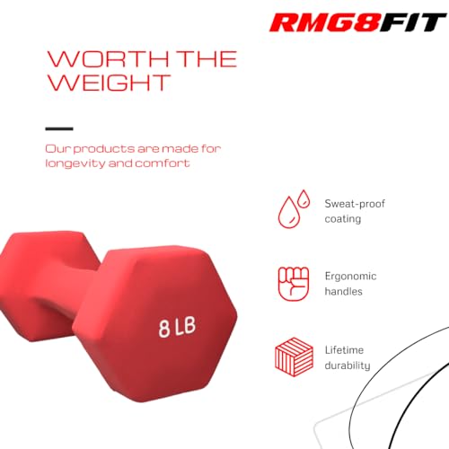 Neoprene Coated Dumbbell Hand Weight Pairs for Home Gym Exercise Z44294