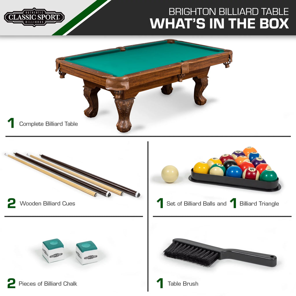 87" Billiard Pool Table in Green A99819