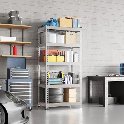 5-Tier Adjustable Metal Shelving Unit for Garage, Pantry, and Warehouse M7734