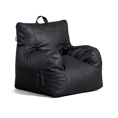 Dorm Bean Bag Chair with Drink Holder and Pocket, 3 feet R2503