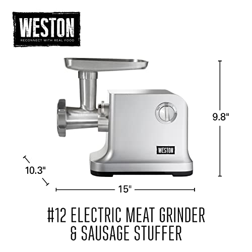 Electric Meat Grinder & Sausage Stuffer, 750 Watt, Stainless Steel Plates X10043