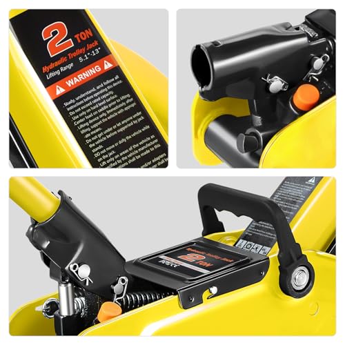 Floor Jack 3 Ton Capacity, Low Profile Heavy Duty Hydraulic Car Jack, Lifting Range 3"-20" O821