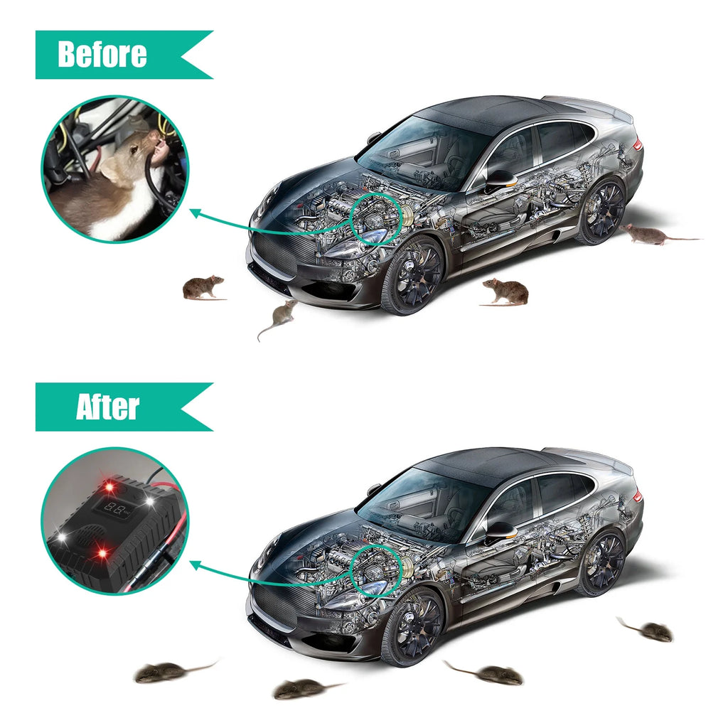 Ultrasonic Rodent Repellent for Car Engines, 4 Pack I14585