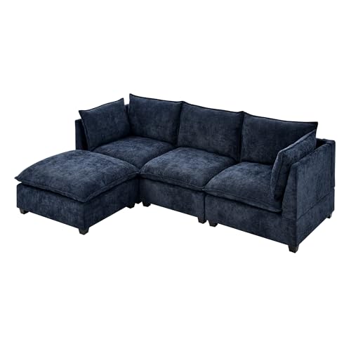 Modular Sectional Sofa with Ottoman, U-Shaped Lounge Couch H930
