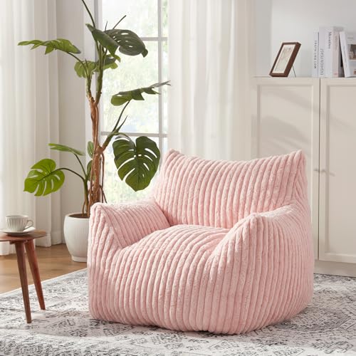 Plush Bean Bag Chair with Armrests for Adults and Teens M473